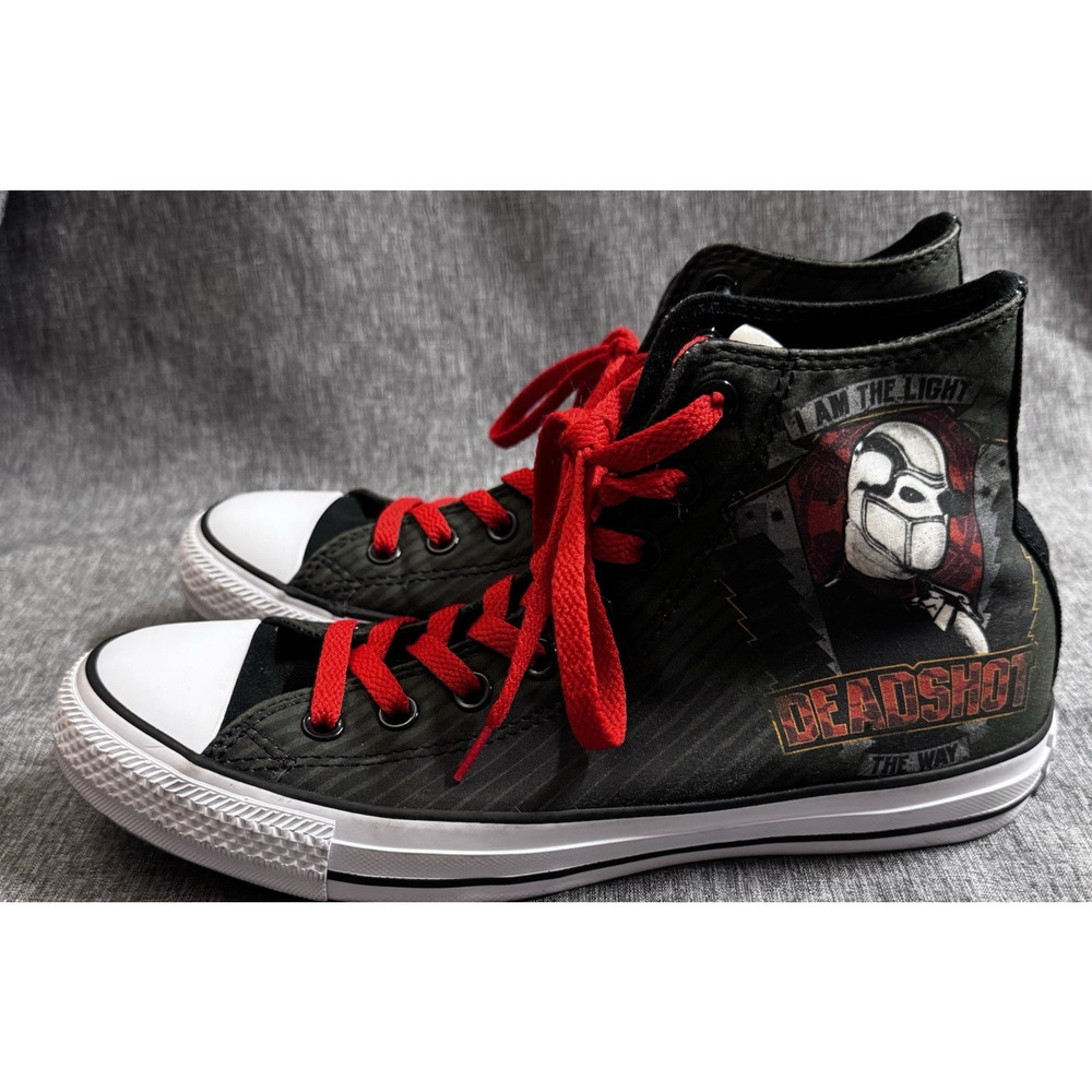 Converse DC Comics ‘Suicide Squad’ High Top Sneaker Woman Size 9.5 Mens 7.5 - Picture 6 of 8